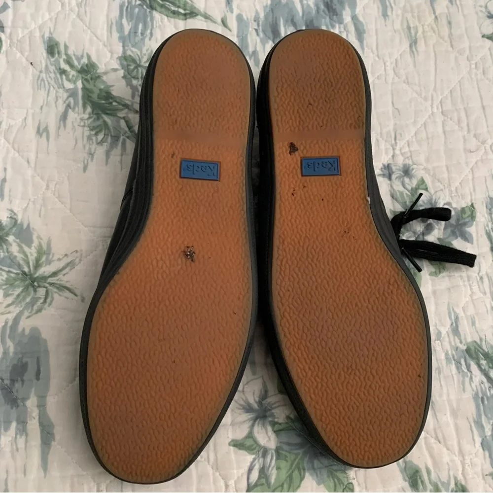 Keds black leather